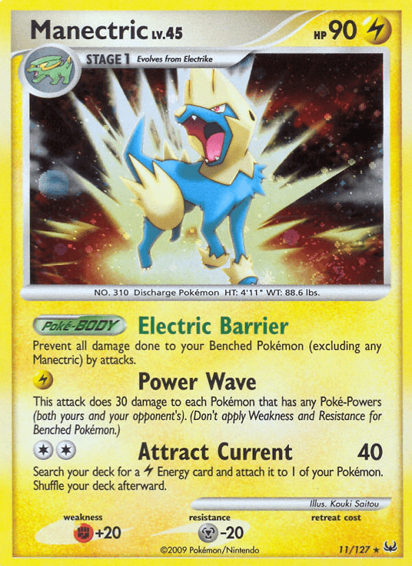 Carta Manectric 11/127 do set Platinum — Pokémon TCG | Bynx