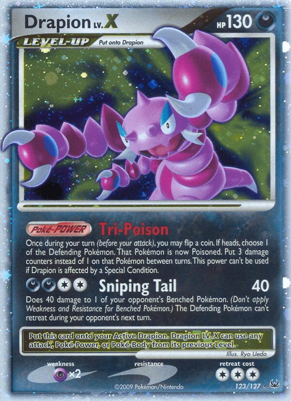 Carta Drapion LV.X 123/127 do set Platinum — Pokémon TCG | Bynx