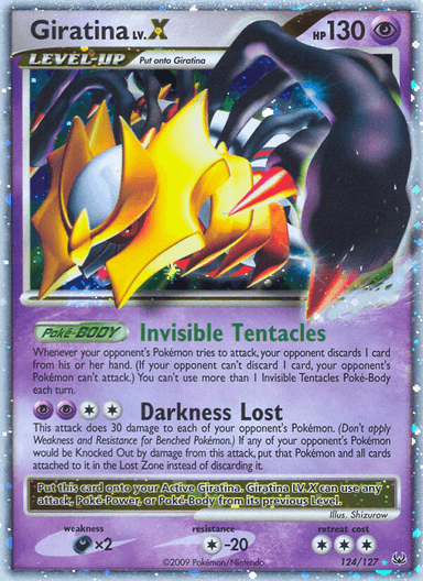 Carta Giratina LV.X 124/127 do set Platinum — Pokémon TCG | Bynx