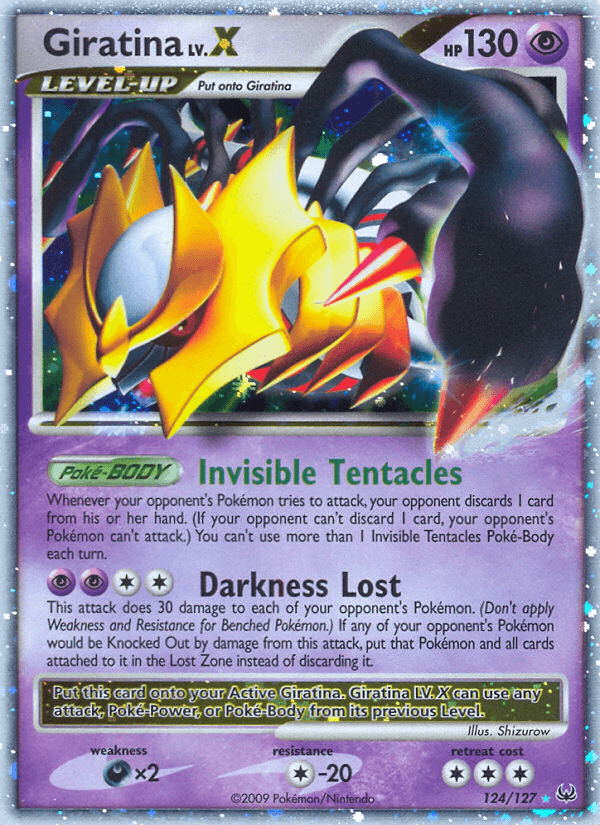 Carta Giratina LV.X 124/127 do set Platinum — Pokémon TCG | Bynx