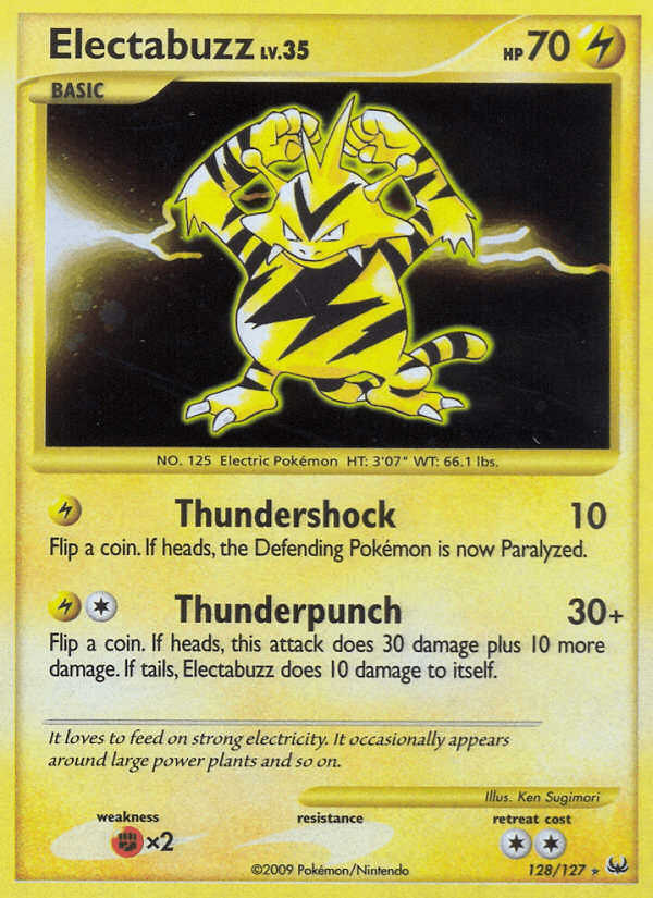 Carta Electabuzz 128/127 do set Platinum — Pokémon TCG | Bynx