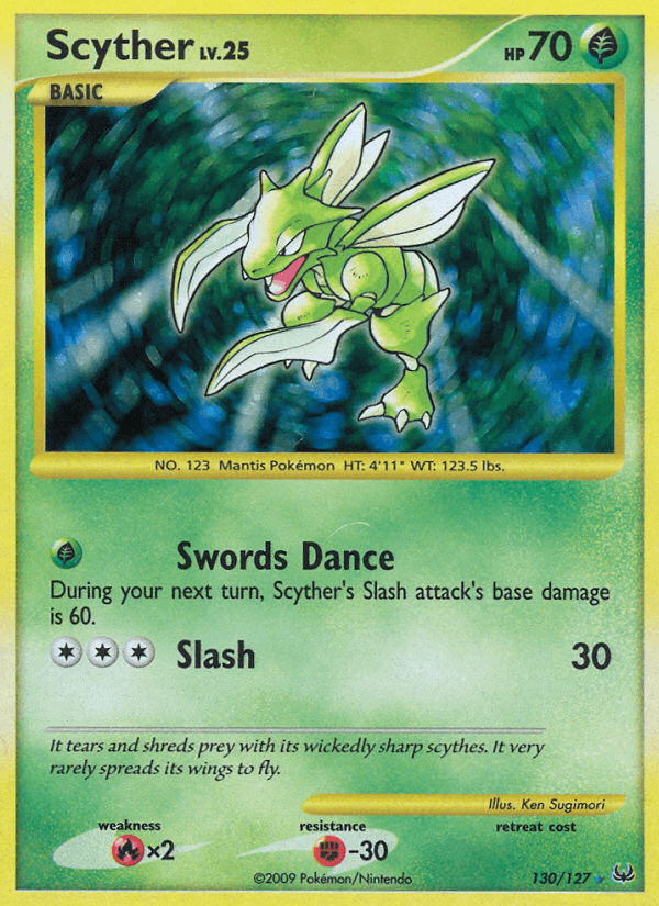 Carta Scyther 130/127 do set Platinum — Pokémon TCG | Bynx