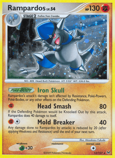 Carta Rampardos 13/127 do set Platinum — Pokémon TCG | Bynx