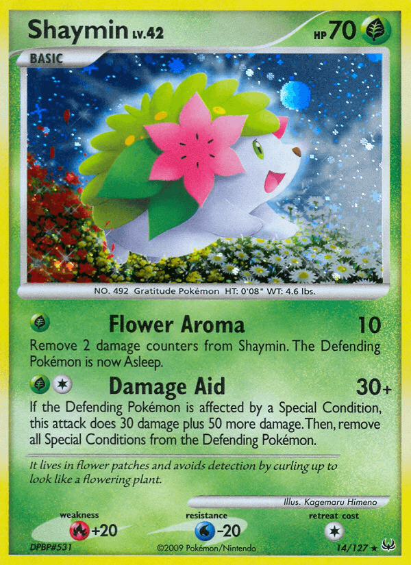 Carta Shaymin 14/127 do set Platinum — Pokémon TCG | Bynx
