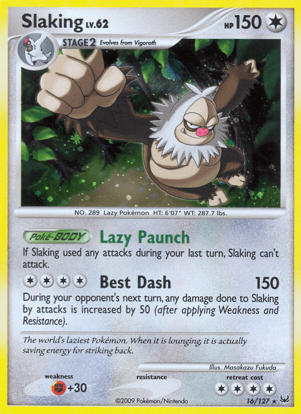 Carta Slaking 16/127 do set Platinum — Pokémon TCG | Bynx
