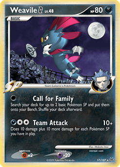 Weavile G 17/127 — Platinum
