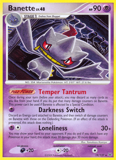 Carta Banette 19/127 do set Platinum — Pokémon TCG | Bynx