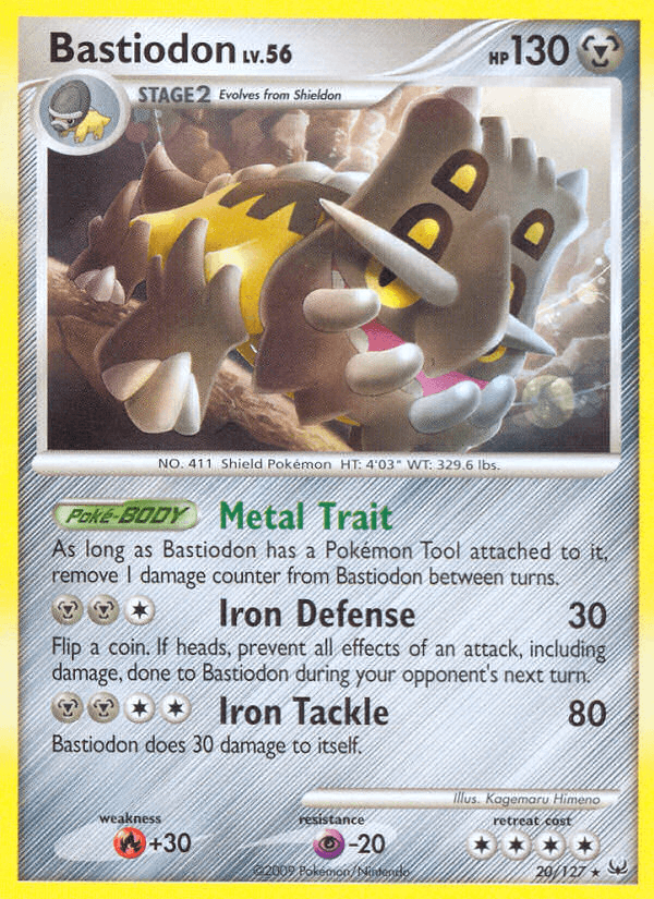 Carta Bastiodon 20/127 do set Platinum — Pokémon TCG | Bynx