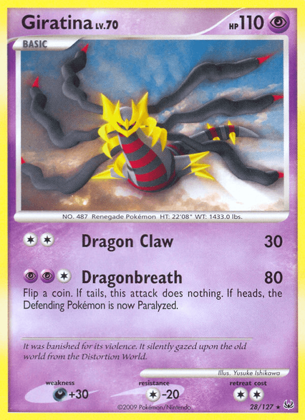 Carta Giratina 28/127 do set Platinum — Pokémon TCG | Bynx