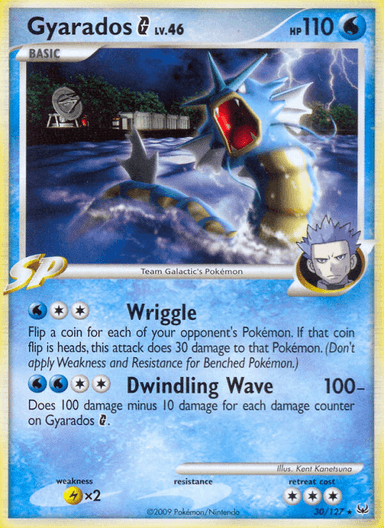Carta Gyarados G 30/127 do set Platinum — Pokémon TCG | Bynx