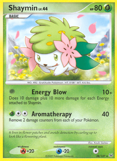 Carta Shaymin 38/127 do set Platinum — Pokémon TCG | Bynx