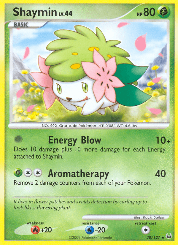 Carta Shaymin 38/127 do set Platinum — Pokémon TCG | Bynx