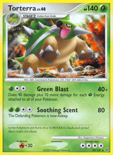 Carta Torterra 39/127 do set Platinum — Pokémon TCG | Bynx