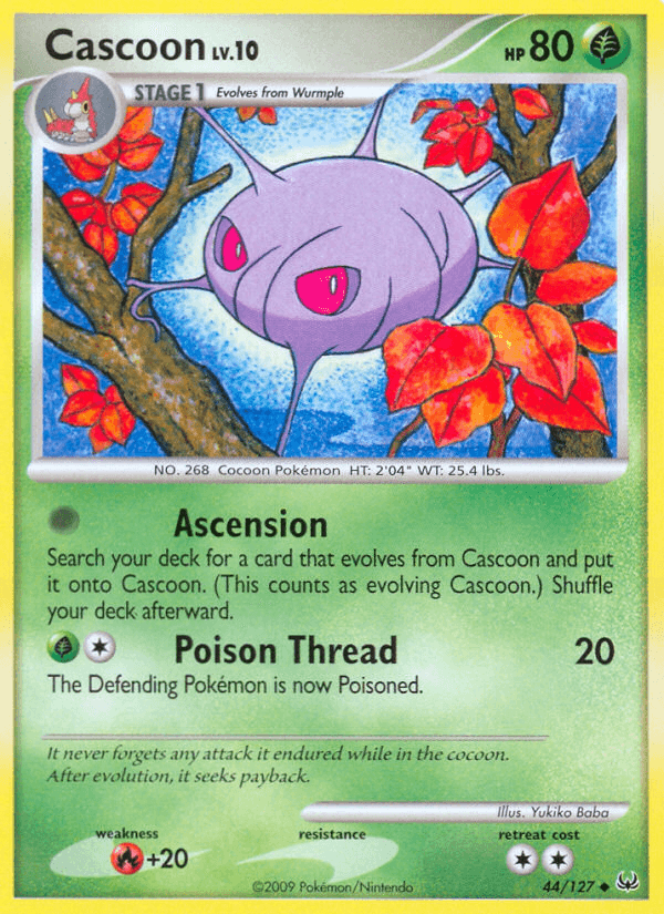 Carta Cascoon 44/127 do set Platinum — Pokémon TCG | Bynx