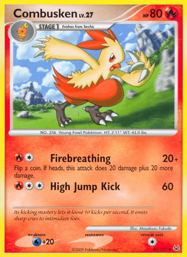 Carta Combusken 45/127 do set Platinum — Pokémon TCG | Bynx
