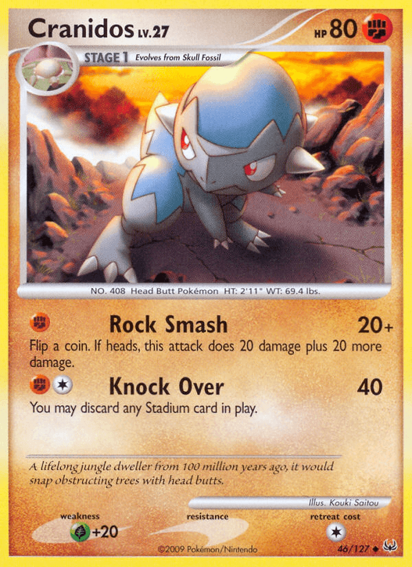 Carta Cranidos 46/127 do set Platinum — Pokémon TCG | Bynx