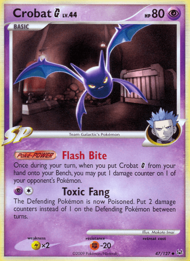 Carta Crobat G 47/127 do set Platinum — Pokémon TCG | Bynx