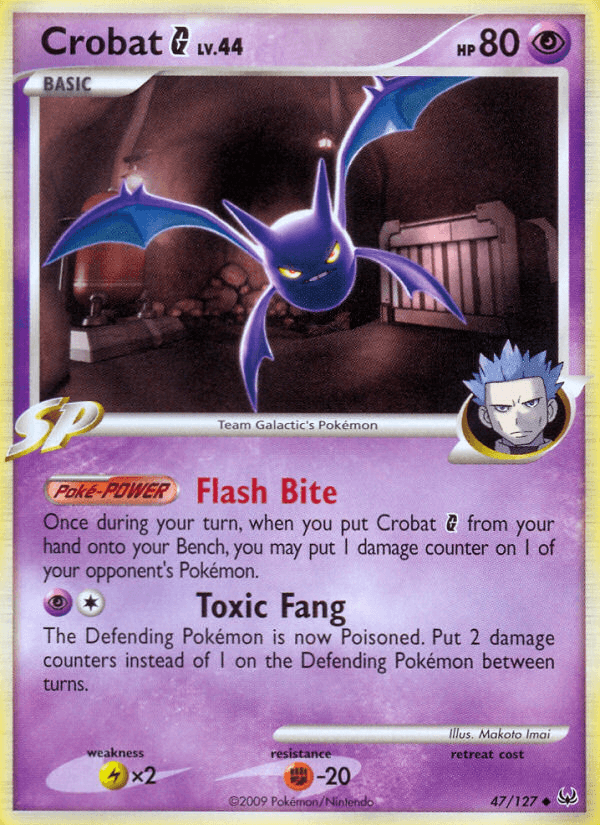 Carta Crobat G 47/127 do set Platinum — Pokémon TCG | Bynx