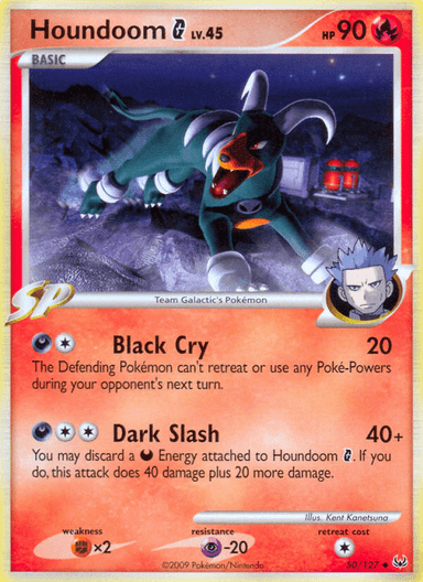 Carta Houndoom G 50/127 do set Platinum — Pokémon TCG | Bynx
