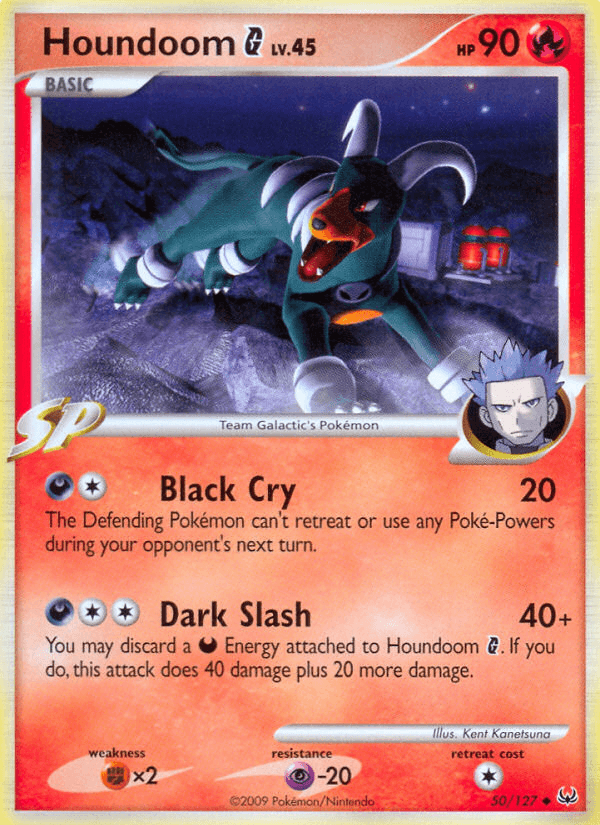 Carta Houndoom G 50/127 do set Platinum — Pokémon TCG | Bynx