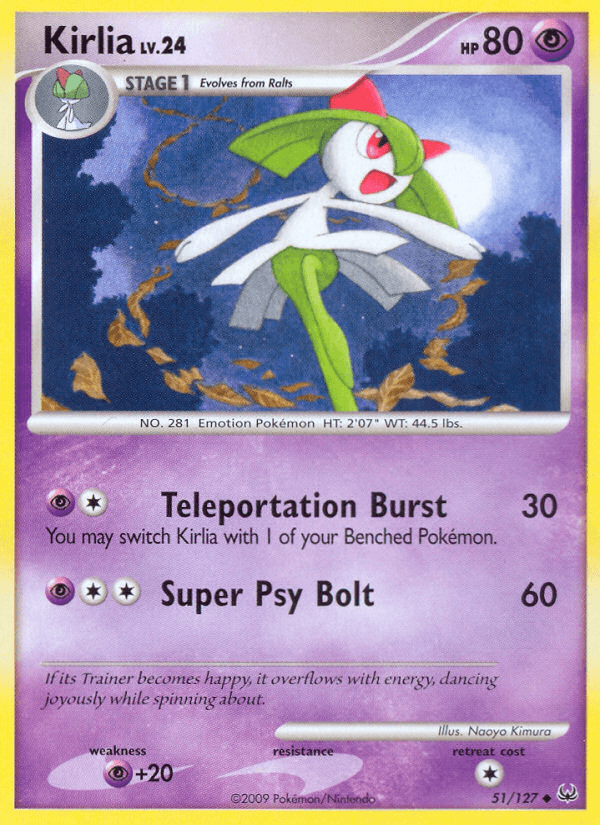 Carta Kirlia 51/127 do set Platinum — Pokémon TCG | Bynx
