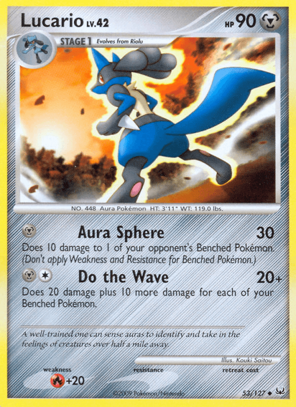 Carta Lucario 53/127 do set Platinum — Pokémon TCG | Bynx