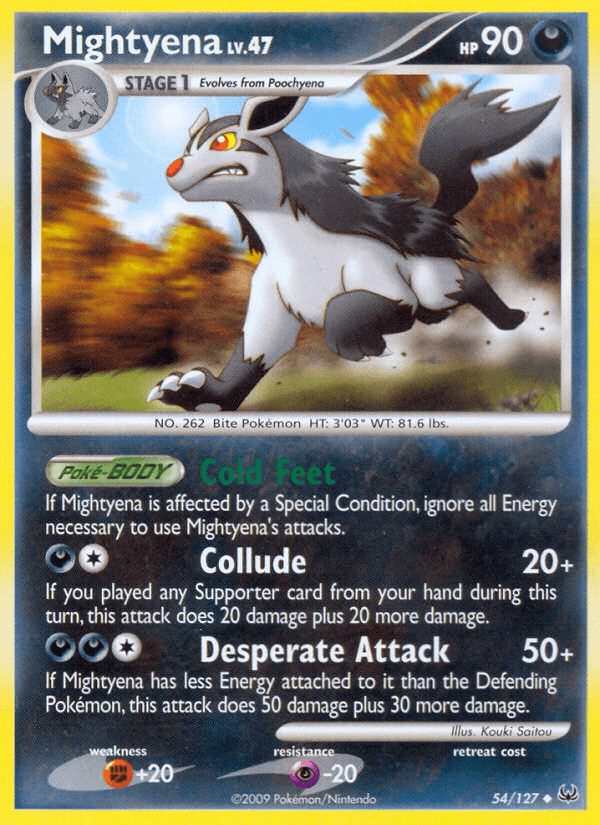 Carta Mightyena 54/127 do set Platinum — Pokémon TCG | Bynx