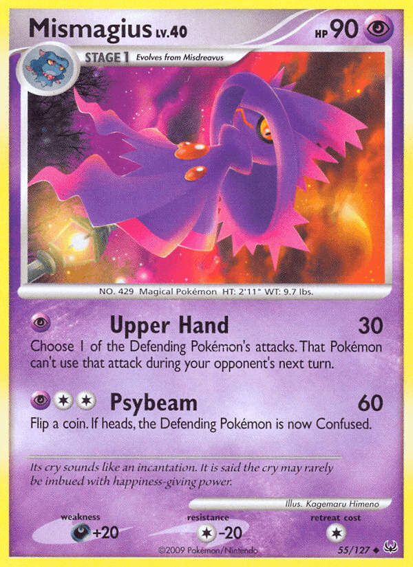 Carta Mismagius 55/127 do set Platinum — Pokémon TCG | Bynx