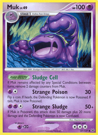 Carta Muk 57/127 do set Platinum — Pokémon TCG | Bynx