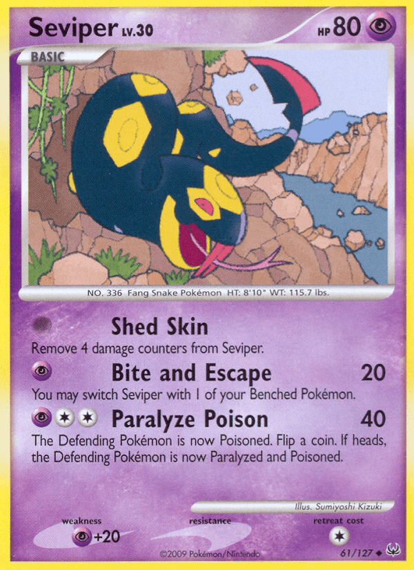 Carta Seviper 61/127 do set Platinum — Pokémon TCG | Bynx