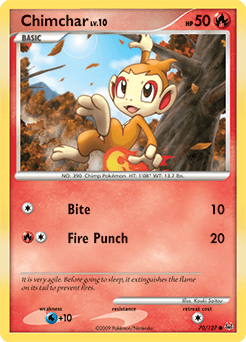 Chimchar 70/127 — Platinum