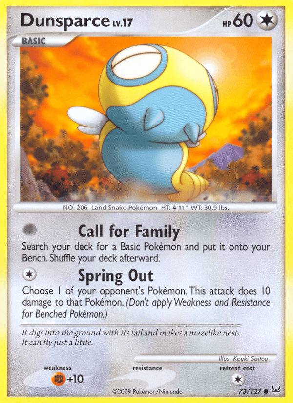 Carta Dunsparce 73/127 do set Platinum — Pokémon TCG | Bynx