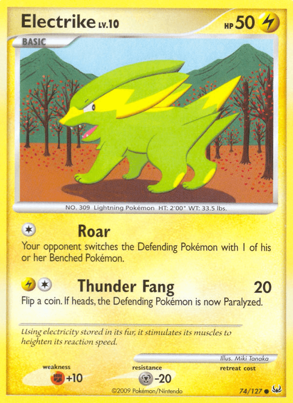 Carta Electrike 74/127 do set Platinum — Pokémon TCG | Bynx