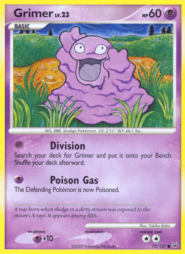 Carta Grimer 75/127 do set Platinum — Pokémon TCG | Bynx