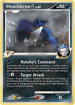 Honchkrow G 77/127 — Platinum