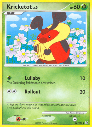 Carta Kricketot 78/127 do set Platinum — Pokémon TCG | Bynx