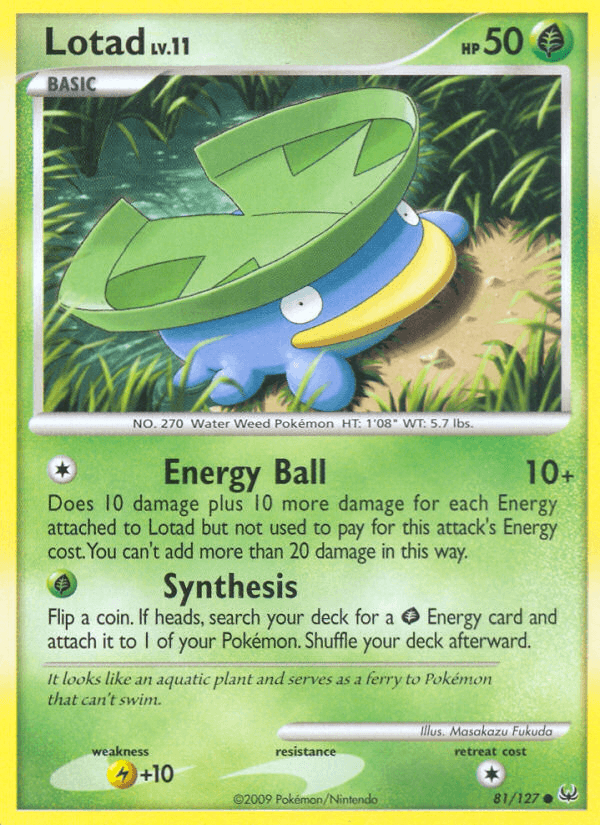 Carta Lotad 81/127 do set Platinum — Pokémon TCG | Bynx