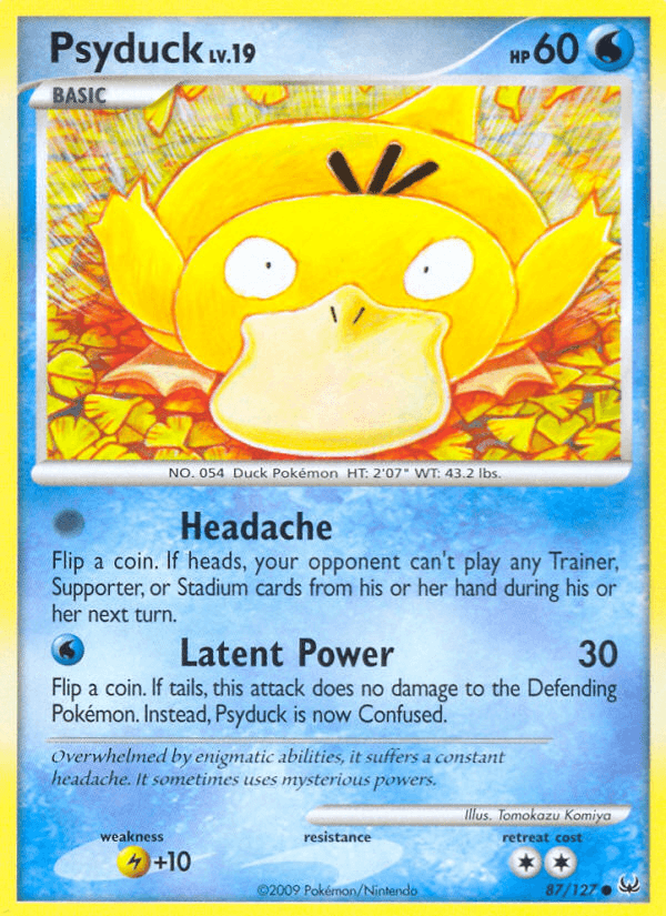 Carta Psyduck 87/127 do set Platinum — Pokémon TCG | Bynx