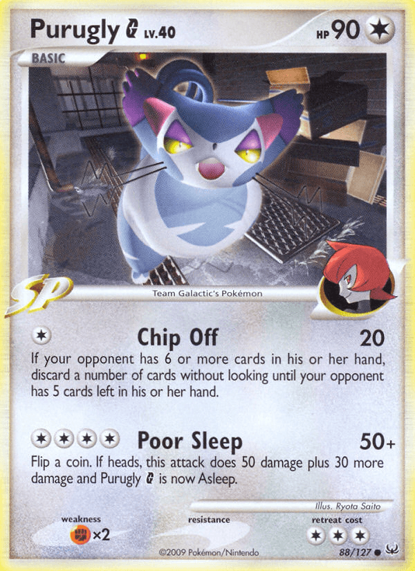 Carta Purugly G 88/127 do set Platinum — Pokémon TCG | Bynx