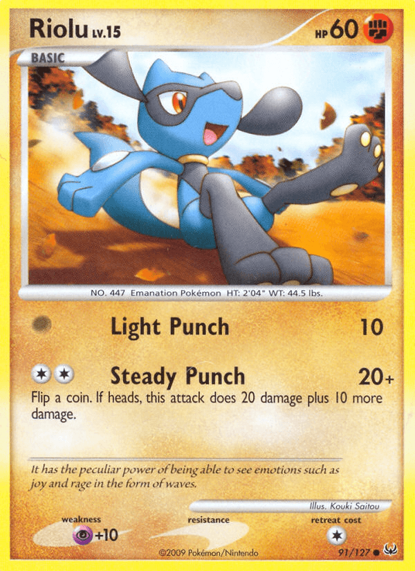 Carta Riolu 91/127 do set Platinum — Pokémon TCG | Bynx