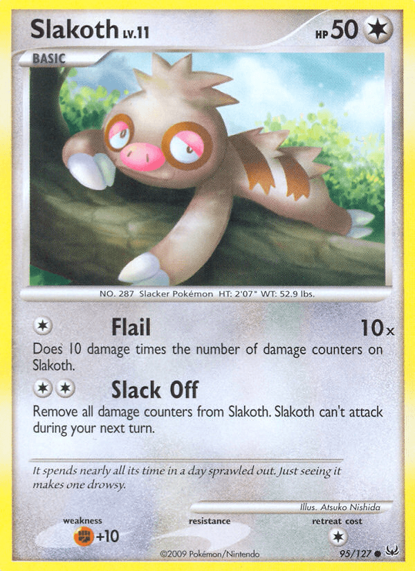 Carta Slakoth 95/127 do set Platinum — Pokémon TCG | Bynx