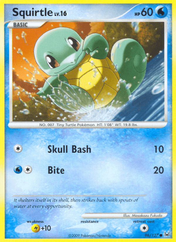 Carta Squirtle 96/127 do set Platinum — Pokémon TCG | Bynx