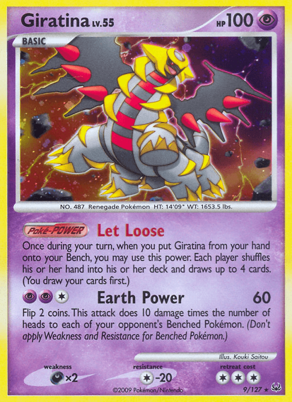 Carta Giratina 9/127 do set Platinum — Pokémon TCG | Bynx