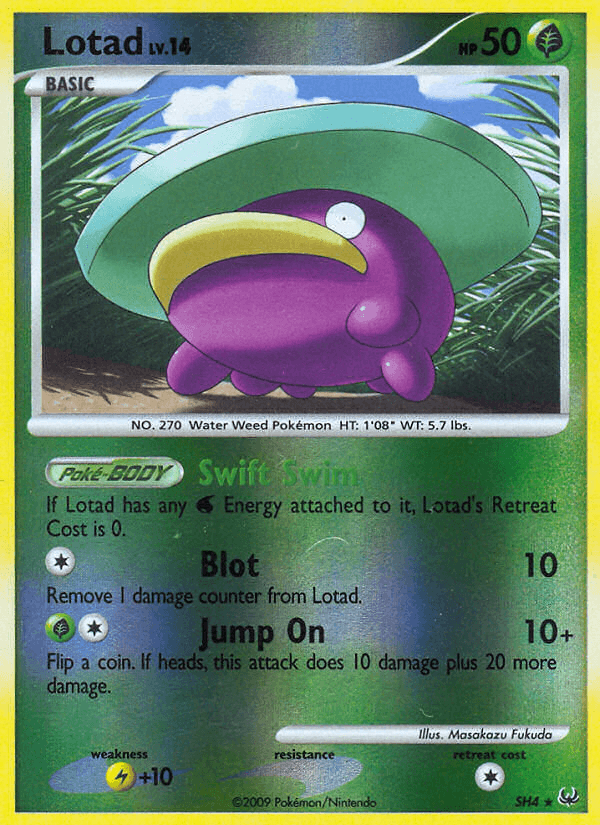 Carta Lotad SH4/127 do set Platinum — Pokémon TCG | Bynx