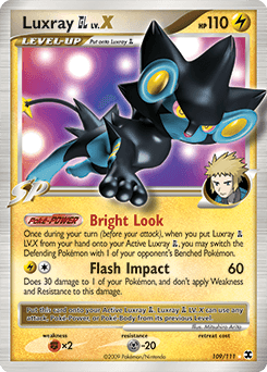 Carta Luxray GL LV.X 109 do set Rising Rivals — Pokémon TCG | Bynx