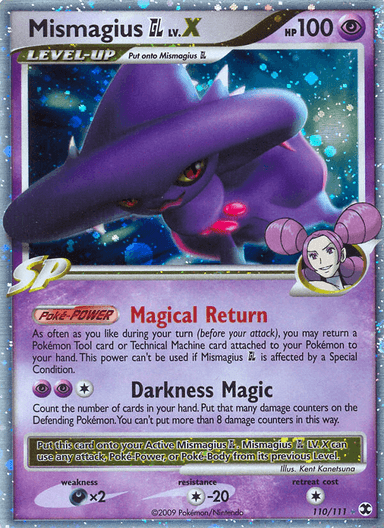 Carta Mismagius GL LV.X 110/111 do set Rising Rivals — Pokémon TCG | Bynx