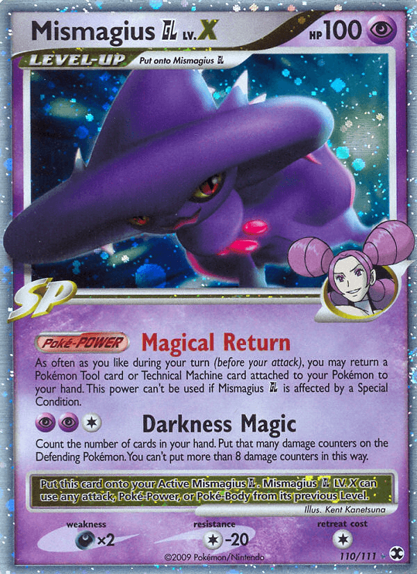 Carta Mismagius GL LV.X 110/111 do set Rising Rivals — Pokémon TCG | Bynx