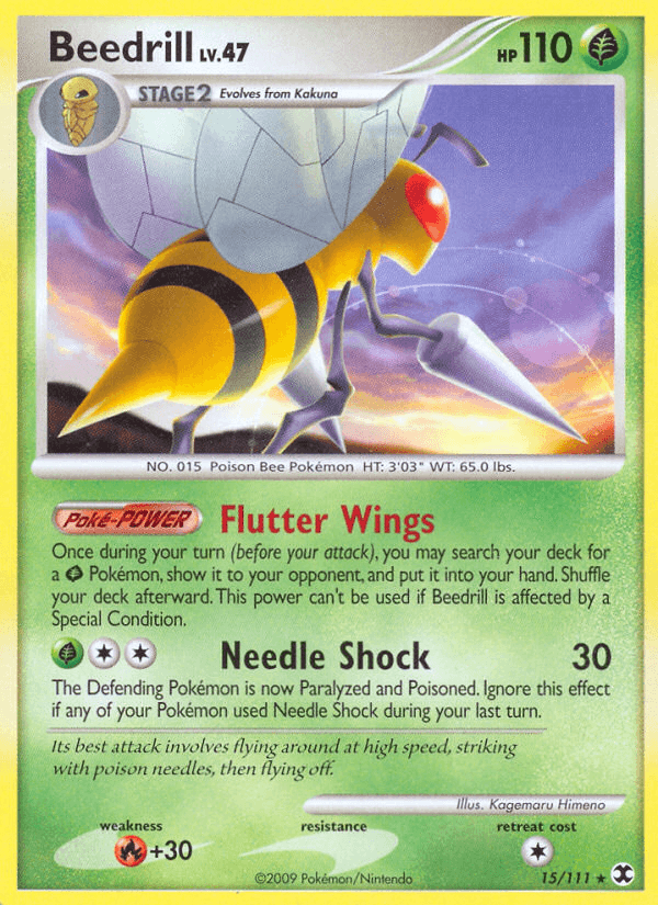 Carta Beedrill 15/111 do set Rising Rivals — Pokémon TCG | Bynx