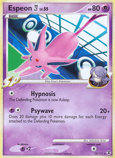Carta Espeon E4 18/111 do set Rising Rivals — Pokémon TCG | Bynx