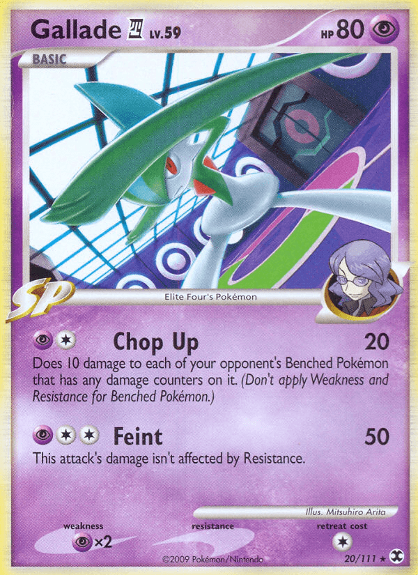 Carta Gallade E4 20/111 do set Rising Rivals — Pokémon TCG | Bynx